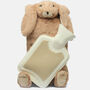 Personalised Brown Bunny Hot Water Bottle Gift Boxed, thumbnail 5 of 10