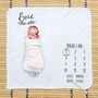 Personalised Laurel Baby Milestone Blanket, thumbnail 1 of 3