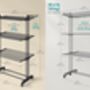Four Tier Large Clothes Airer Foldable Drying Rack, thumbnail 2 of 8