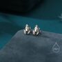 Tiny Sitting Frog Stud Earrings In Sterling Silver, thumbnail 1 of 12