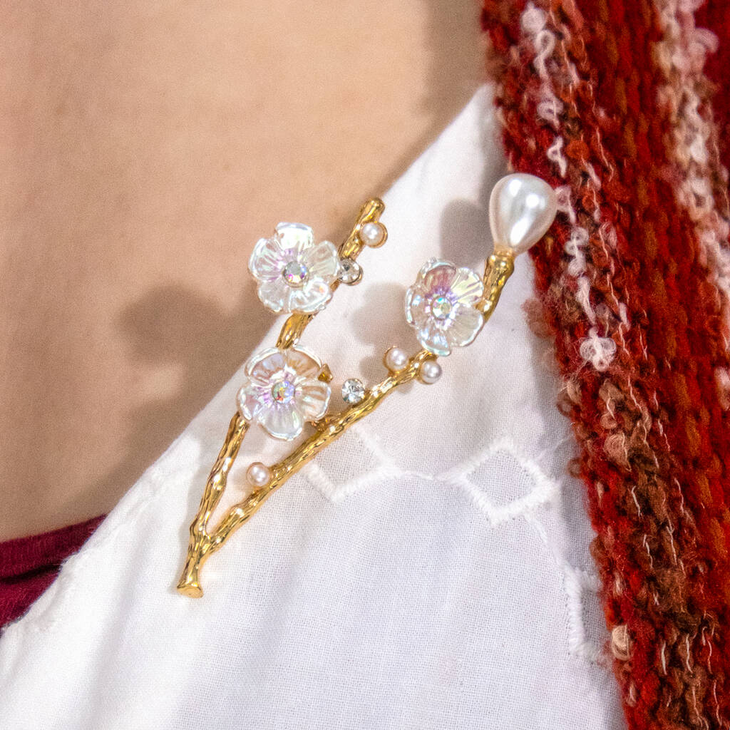 Blossom Branch Brooch, 1 of 3