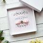 Handmade And Personalised Wedding Card With Crystal Embelishment Any Colour Ribbon, thumbnail 4 of 12