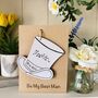 Personalised 'Be My Best Man' Top Hat Wedding Day Card, thumbnail 5 of 5