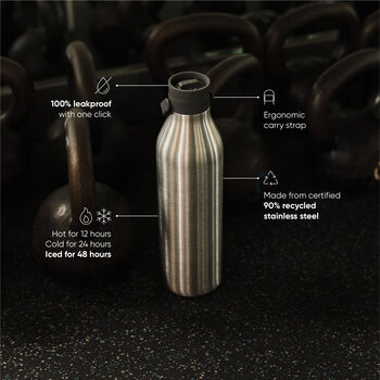 Circular And Co 1 L Stainless Steel Water Bottle Storm Grey, 4 of 6