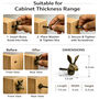 Elegant Rabbit Head Brass Drawer Knob, thumbnail 2 of 6