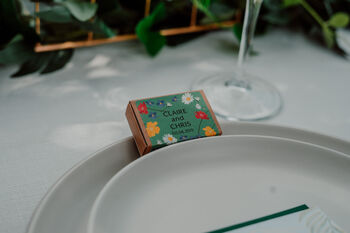 20 Personalised Wildflower Seed Wedding Favour Boxes, 4 of 12