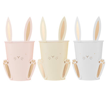 Easter Bunny Shaped Gold Foiled Paper Cups, 2 of 3