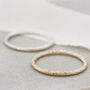 Faceted Band Ring. 9ct Gold Stackable Ring, thumbnail 1 of 6