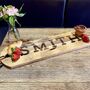 Personalised Family Surname Extra Long Serving Board, thumbnail 1 of 3
