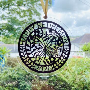 Happy Retirement Sun Catcher, 8 of 12