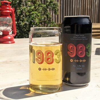 Personalised Special Year Glass, Beer And Playlist, 4 of 9