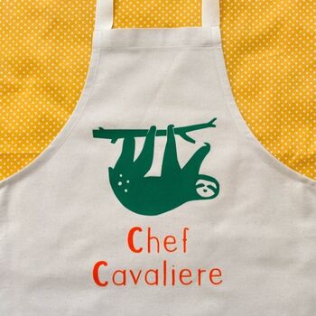 Personalised Sloth Apron, 3 of 6