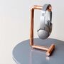 Handcrafted Solid Copper Headphone Stand, thumbnail 1 of 3