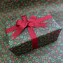 Christmas Wrapping Paper Leaves And Berries Design, thumbnail 6 of 11