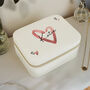 Personalised Heart Travel Jewellery Box For Her, thumbnail 4 of 6