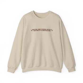 Maybe It's Sertraline Embroidered Crewneck Sweatshirt, 4 of 9