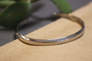 Open Geometric Adjustable Bangle, 6 of 7