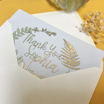 Personalised Lasercut Thank You Card, 3 of 6