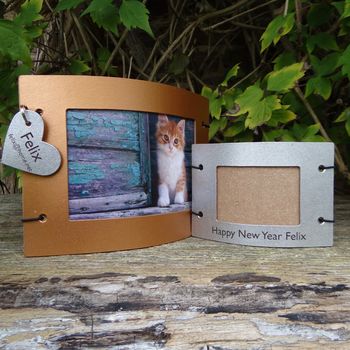 Personalised Pet Leather Photo Frame, 4 of 8