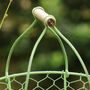 Personalised Handwoven Green Wire Kitchen Trug, thumbnail 3 of 5