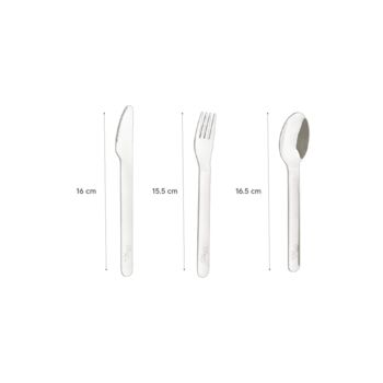 Citron Travel Stainless Steel Cutlery Set With Case, 5 of 11
