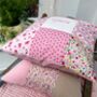Sugar Plum Patchwork Name Cushion, thumbnail 6 of 8