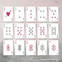 Personalised Floral Playing Card Wedding Favours, thumbnail 6 of 7