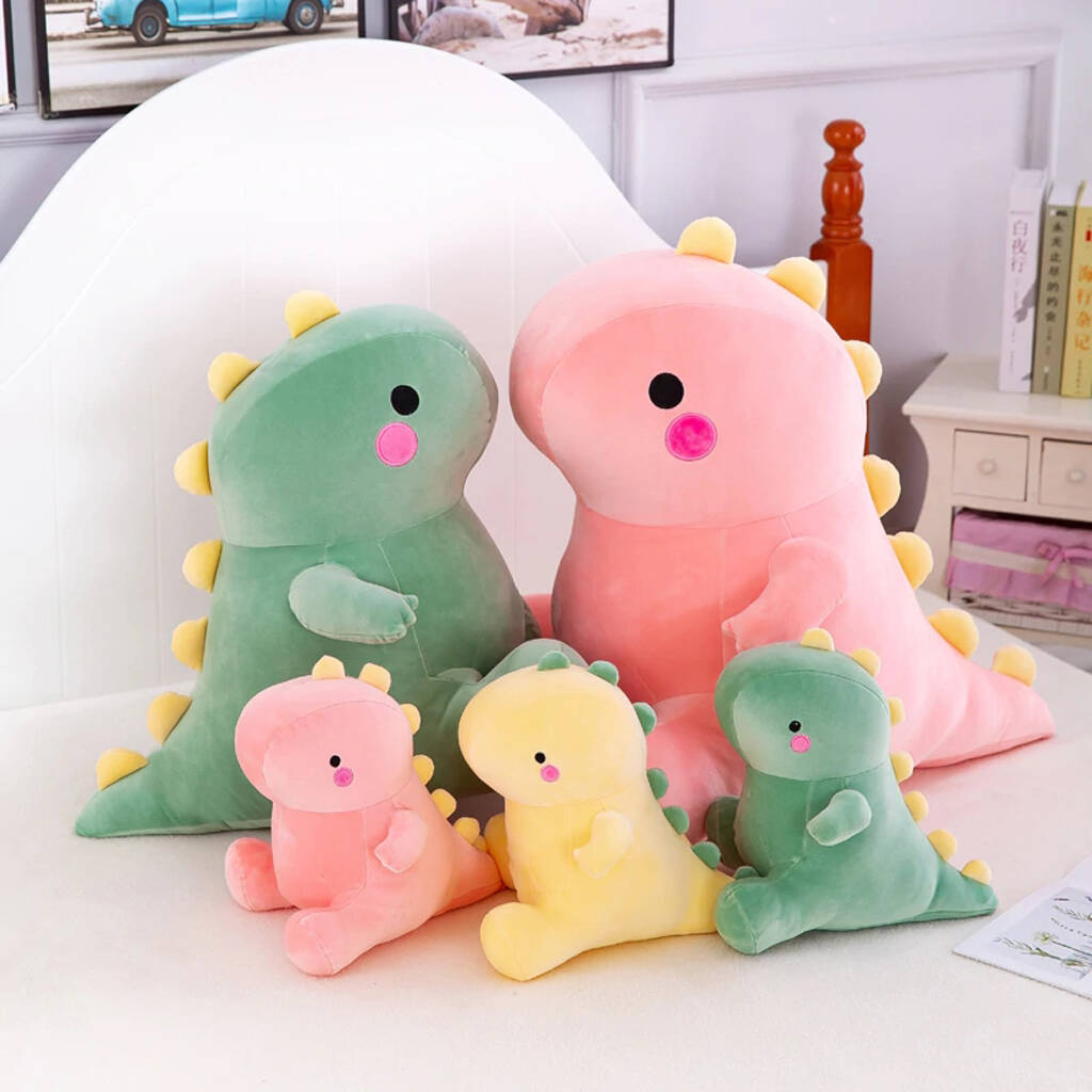 Pastel Dinosaur Plush Soft Toy, 1 of 8