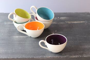 Handmade Porcelain Tea Or Coffee Cup, 6 of 11