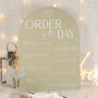 Manhattan Wedding Order Of The Day Timeline, thumbnail 1 of 4
