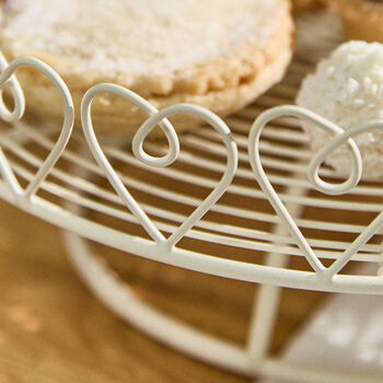 Country Hearts Vintage Cake Stand, 3 of 6