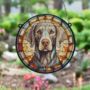 Weimaraner Stained Glass Effect Suncatcher, thumbnail 2 of 6