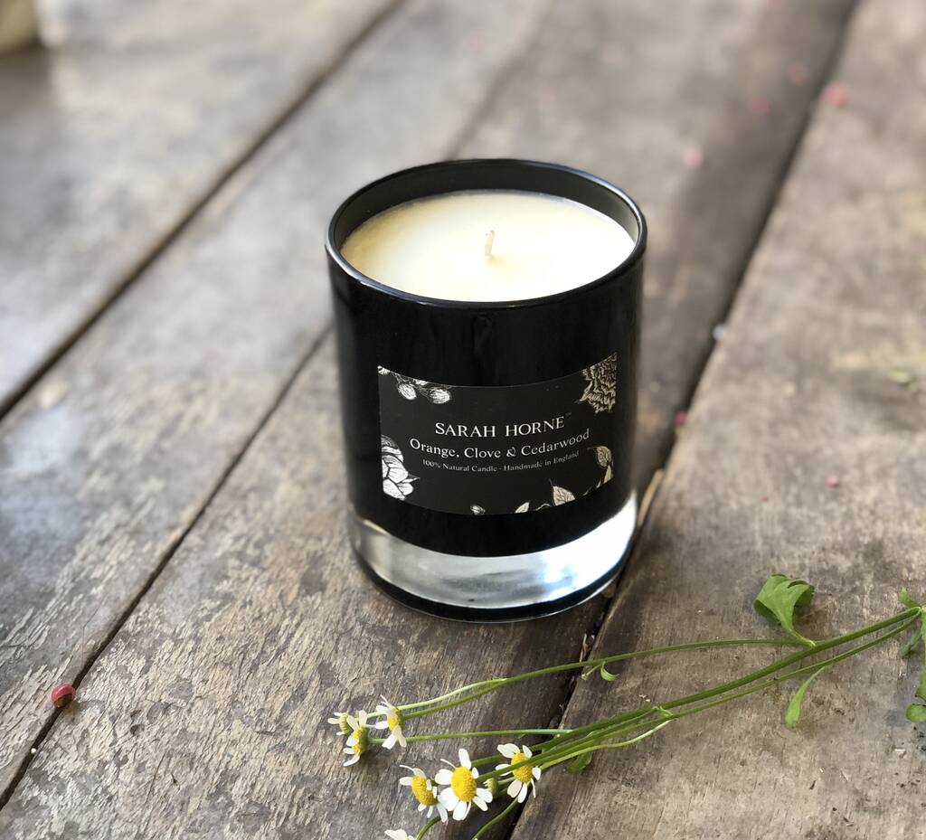 Luxury Black Candle By Sarah Horne Botanicals