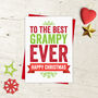 Best Grandad, Grampy, Gramps Ever Christmas Card, thumbnail 3 of 5