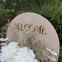 Manhattan Welcome To Our Wedding Flower Box Sign, thumbnail 7 of 12
