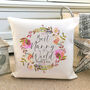 Best Nanny Personalised Floral Cushion, Any Relation, thumbnail 1 of 3