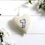 Personalised 2nd Cotton Or Any Anniversary Hanging Heart Gift, thumbnail 6 of 11