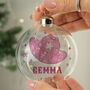 Personalised Cowgirl Hat Christmas Bauble Gift, thumbnail 3 of 4