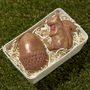Golden Chocolate Squirrel And Acorn, thumbnail 1 of 2