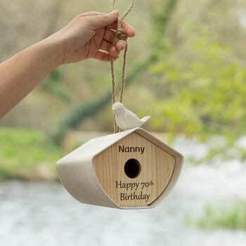 Personalised Recycled Bird House, 5 of 9