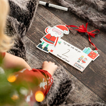 Personalised Days Until Christmas Countdown Advent Sign, 3 of 6