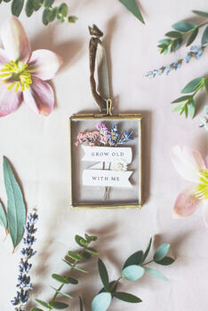 Grow Old With Me Miniature Floral Frame, 2 of 6