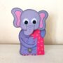 1st Birthday 3D Card Elephant Wobbly Eyes, thumbnail 1 of 2