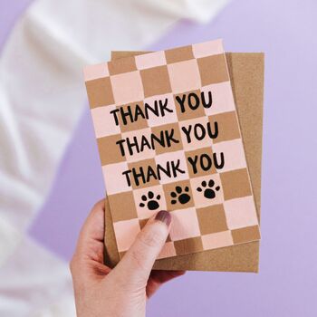 Thank You Card From The Dog Or Cat, 3 of 7