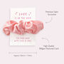 Valentine's Hair Scrunchie Gift Cute Small Accessory Gift For Her, thumbnail 2 of 4