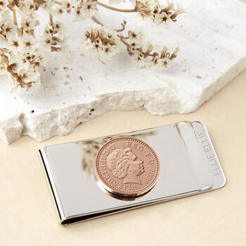 16th Birthday 2009 Penny Coin Money Clip, 2 of 9