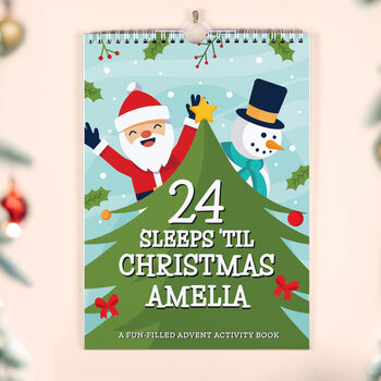 Personalised 24 Sleeps Activity Advent Calendar, 2 of 10