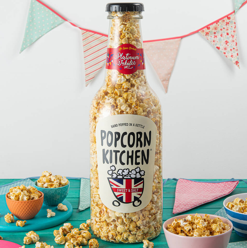Limited Edition Platinum Jubilee Giant Popcorn Bottle By Popcorn