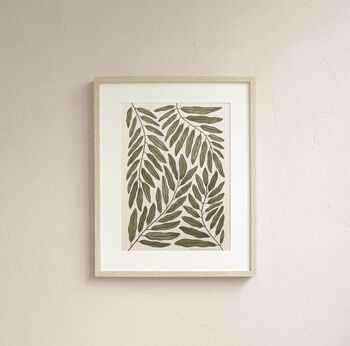 Jungle Leaf Abstract Print, 2 of 3