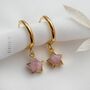 Pink Opal Star Earrings, thumbnail 1 of 10